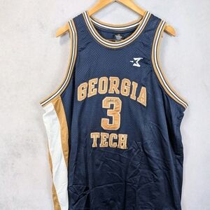 Georgia Tech #3 Navy & Gold Basketball Jersey